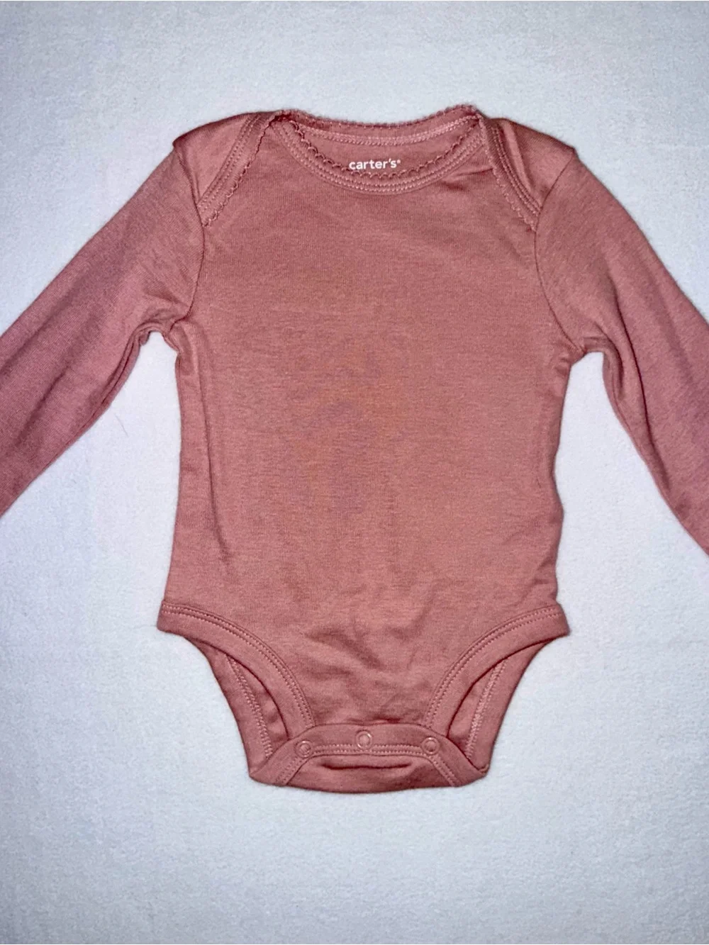 Carter's Pink Long-Sleeve Bodysuit with White Strawberry-Print Dress